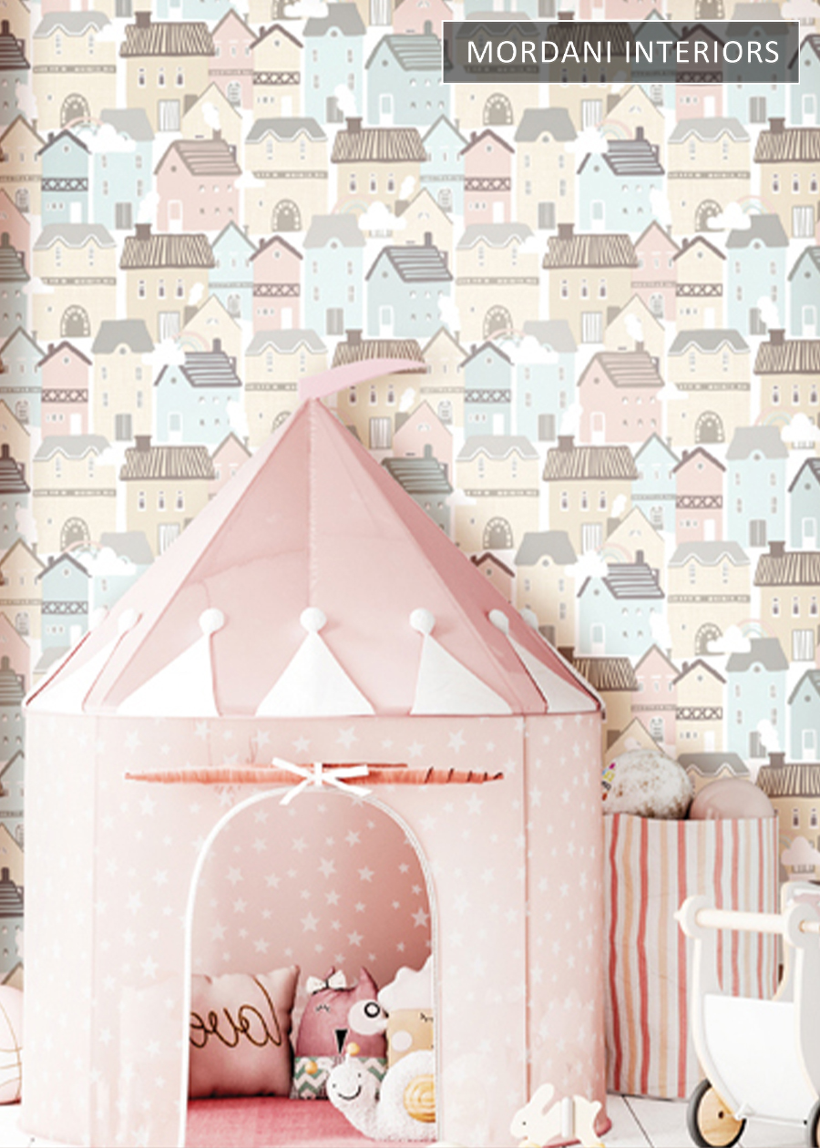 Houses Kids  Italian wallcovering